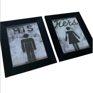 Wyatt Norman His & Hers Framed Art